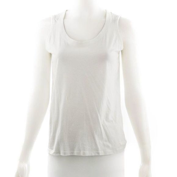 EILEEN FISHER White Tank Top Size Small
